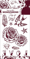 Love Monochrome Tattoos temporär