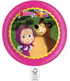 Masha paper plates