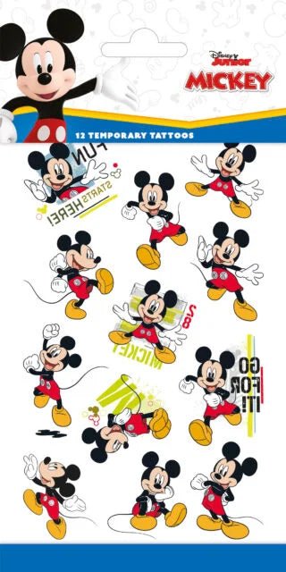 Mickey Mouse Disney Fan Tattoos temporär - Temporäre Tattoos