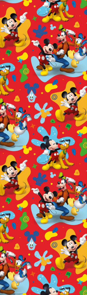 Mickey Mouse Geschenkpapier 2m x 70cm (1 Rolle) - Geschenkpapier