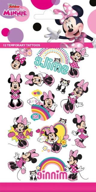 Minnie Mouse Disney Fan Tattoos temporär - Temporäre Tattoos