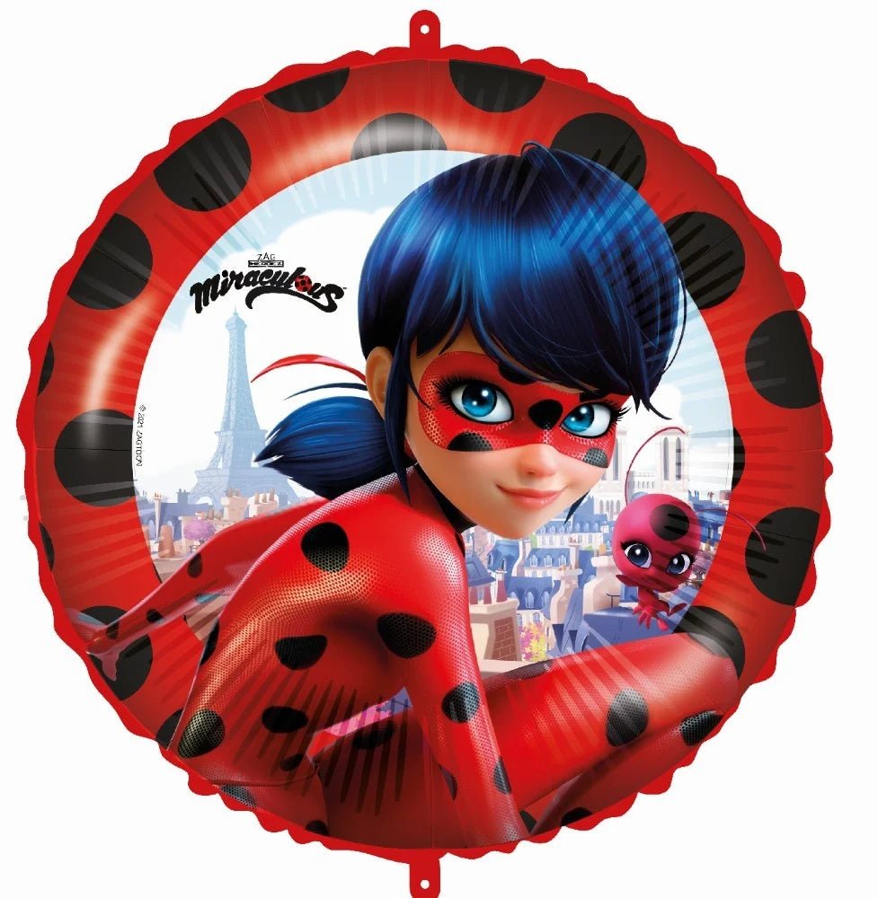 Miraculous Ladybug Ballon (mit Helium gefüllt) - rund helium
