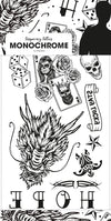 Monochrome Hope Tattoos temporär