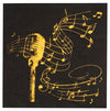 Musique or noir - Serviettes en papier