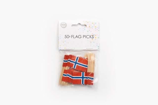 Norwegen Mini Fahnen Sticks - Flaggen Sticks