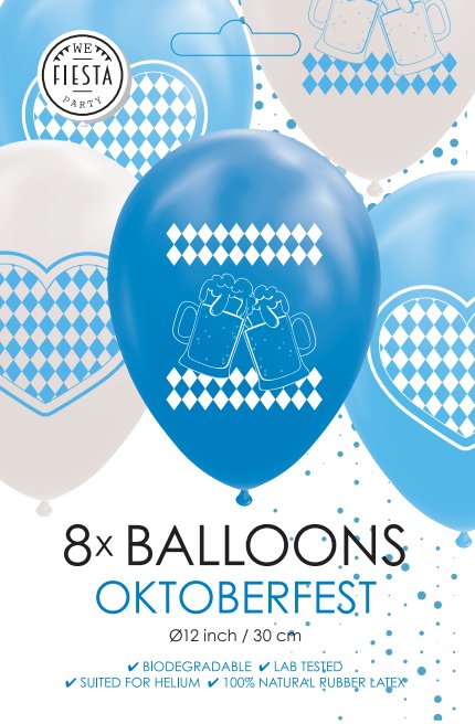 Oktoberfest Bavaria Ballons - Latex bedruckt
