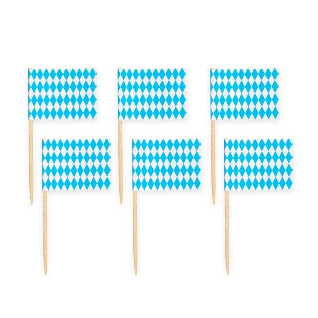 Oktoberfest Mini Fahnen Sticks - Flaggen Sticks