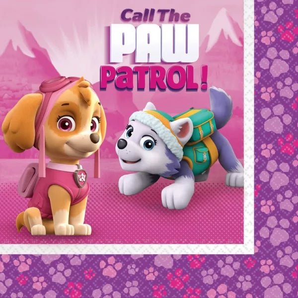 Paw Patrol Skye Everest rosa Servietten - Servietten