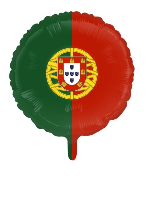 Portugal Fahne Ballon (mit Helium gefüllt) - Rund Ballon helium