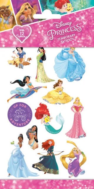 Prinzessinen Disney Fan Tattoos temporär - Temporäre Tattoos