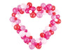 Rote und Pink Herz Ballongirlande mit Rahmen