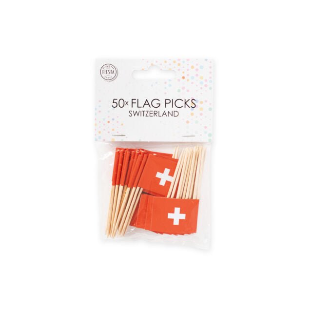 Schweiz Mini Fahnen Sticks - Flaggen Sticks