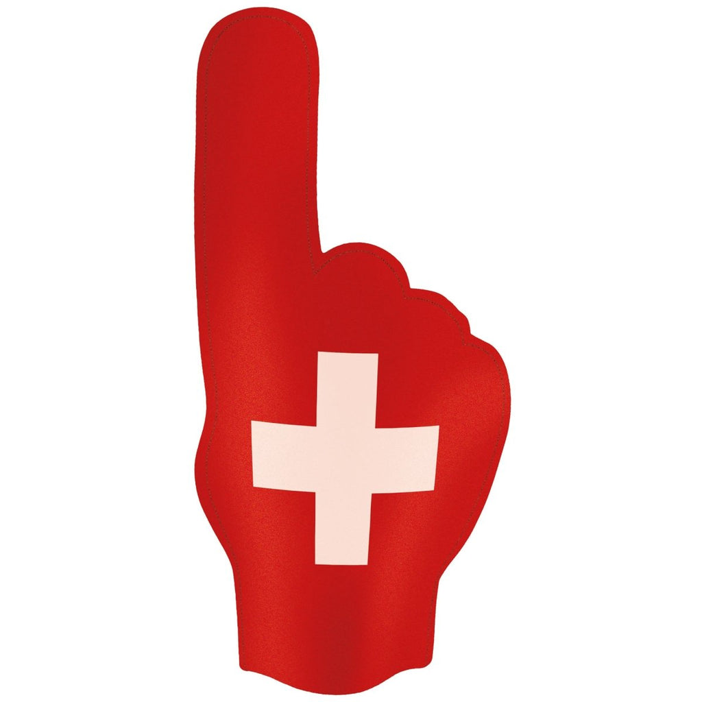 Schweizer Fan Hand (Schaumstoff) - Fanartikel