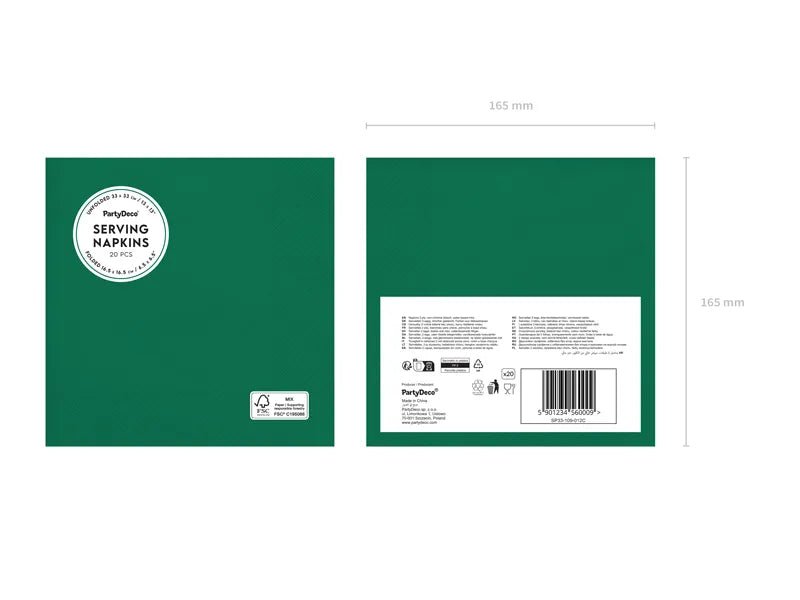 Servietten dunkelgrün - Servietten