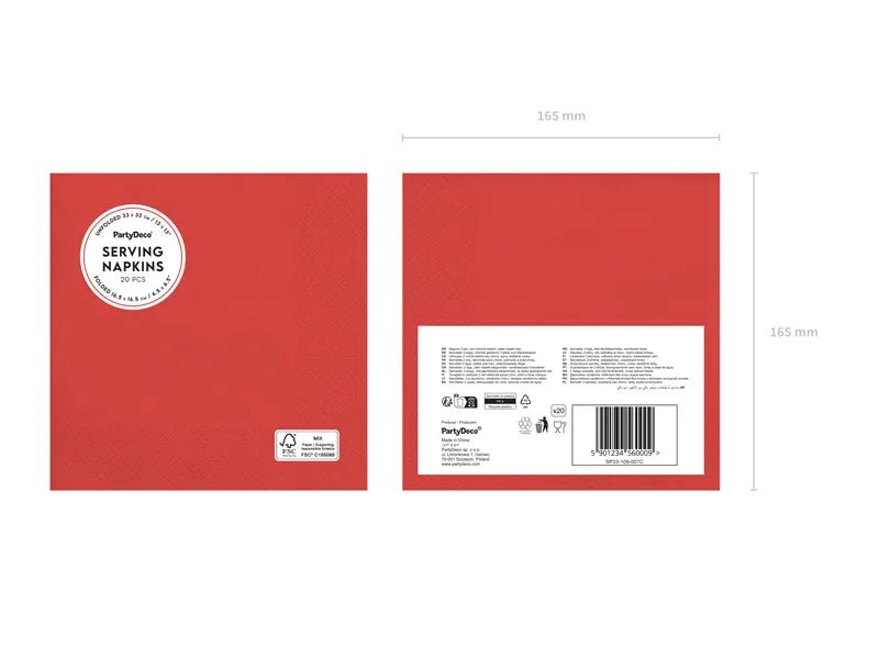 Servietten dunkelrot - Servietten