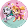 Assiette Pat' Patrouille rose 