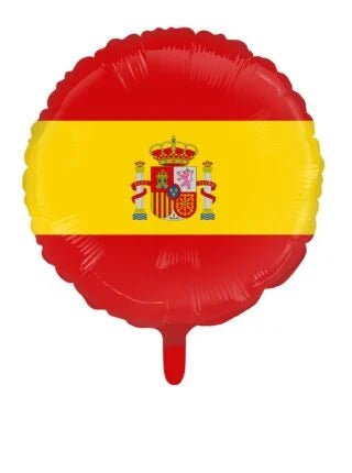 Spanien Fahne Ballon (mit Helium gefüllt) - Rund Ballon helium