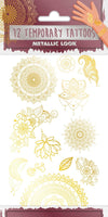 Summer Metallic Tattoos temporär