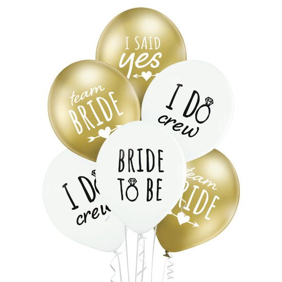 team Bride - i said yes - i do crew Ballon - Latex bedruckt