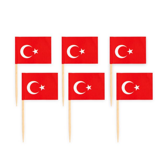 Türkei Mini Fahnen Sticks - Flaggen Sticks