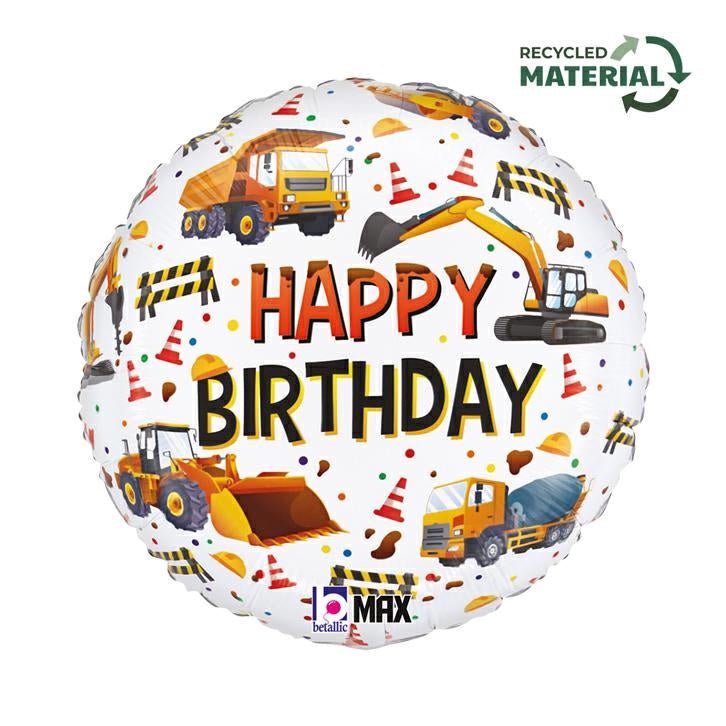 XL Bagger Happy Birthday Ballon (mit Helium gefüllt) - Supershape helium
