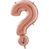 XL Buchstaben Ballon Rosegold ? (mit Helium)