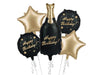 XL Bundle Champagner Happy Birthday (mit Helium gefüllt)