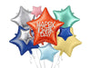 XL Bundle Sterne Happy Birthday (mit Helium gefüllt)