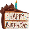 XL Cake Chocolate / Chocolate Cake Happy Birthday Balloon (filled with helium) 
