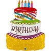 Ballon Joyeux Anniversaire XL Cake (rempli d'hélium) 