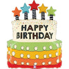 XL Cake / Cake Happy Birthday Balloon (filled with helium) 
