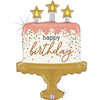 Ballon Joyeux Anniversaire XL Cake (rempli d'hélium) 