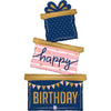 Ballon Joyeux Anniversaire XL Cake (rempli d'hélium) 