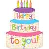 Ballon Joyeux Anniversaire XL Cake (rempli d'hélium) 