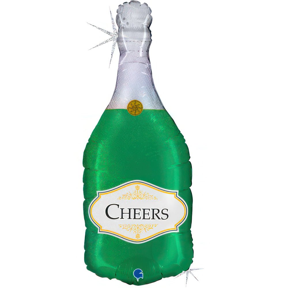 XL Champagner Cheers ! Ballon (mit Helium gefüllt) - Supershape helium