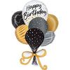XL Happy Birthday Ballon (mit Helium gefüllt)