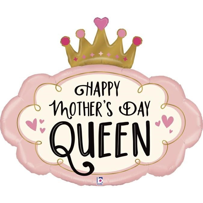 XL Happy Mothers Day Queen Ballon (mit Helium gefüllt) (Kopie) (Kopie) - Supershape helium