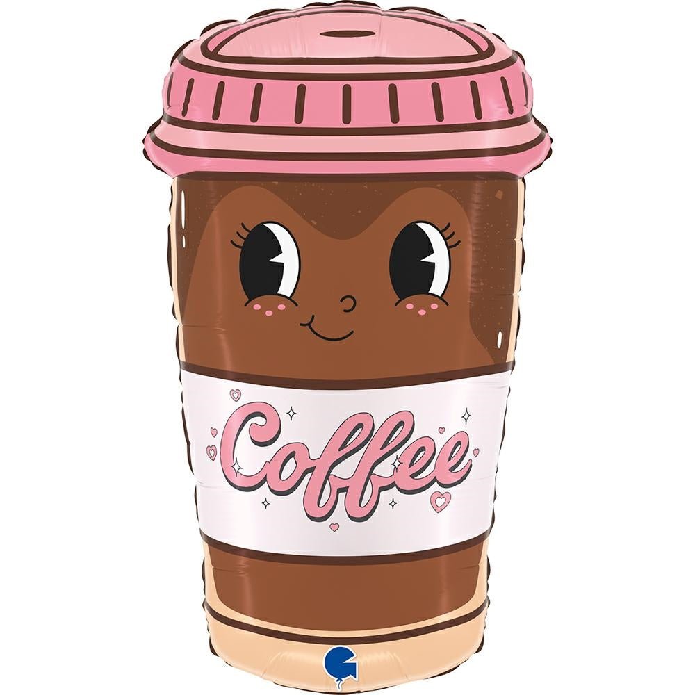XL Kaffee Coffee Ballon (mit Helium gefüllt) - Supershape helium