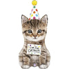 XL Cool Cat Birthday Balloon (filled with helium) 
