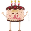 XL Kuchen Happy Birthday Air Walker Ballon ( mit Helium gefüllt)