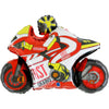 XL Motorrad Rot Ballon (mit Helium gefüllt)