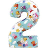 XL Peppa Pig Numbers 2 Balloon (filled with helium) 