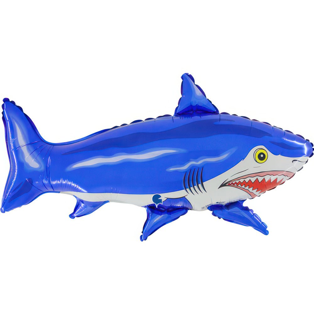 XL Shark blau - Hai Ballon (mit Helium gefüllt) (Kopie) - Supershape helium