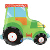 XL tractor balloon green (filled with helium) 