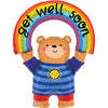 XXL get well soon bear balloon (filled with helium) 