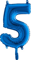 Numbers balloon gold 5 