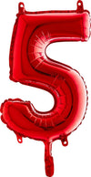 Numbers balloon gold 5 