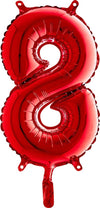 Ballon chiffre argent 8 