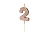 Number candle gold 2 