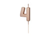 Number candle gold 4 